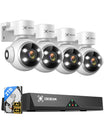 4K Überwachungskamera Aussen Set, 8CH 2TB HDD NVR, 4X 8MP PoE IP Kamera
