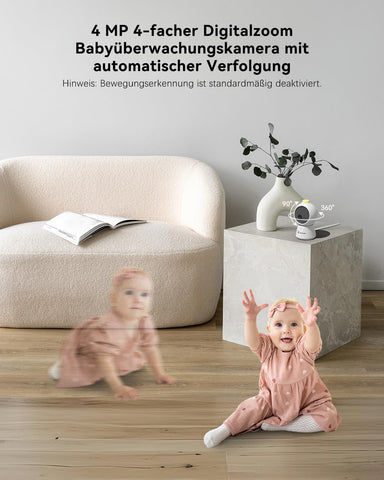 COCOCAM 2K 4MP KI Babyphone mit Kamera